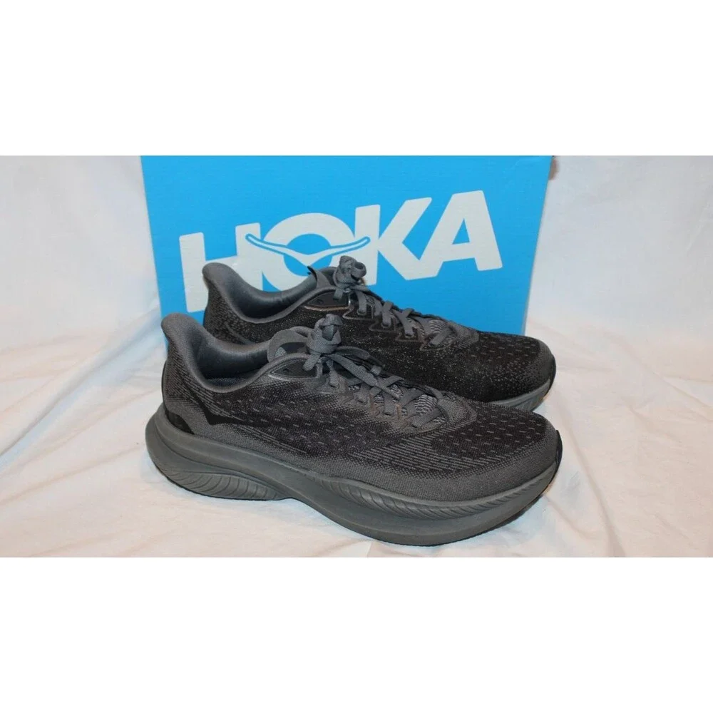 NEW Hoka One Men's MACH 6 Running Athletic Sneakers BBLC Black New sz 10
